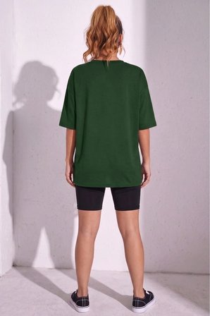 Unisex İç İçe Geçmiş Kalpler Baskılı Tasarım Tshirt