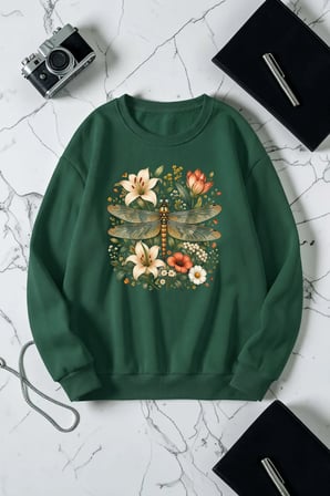 Unisex Yusufcuk Baskılı Bisiklet Yaka Sweatshirt