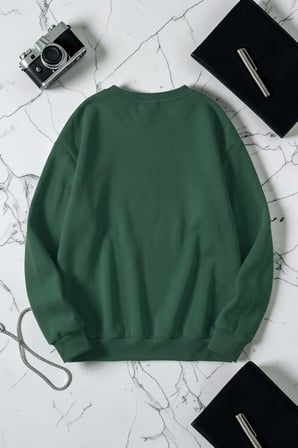 Unisex Yusufcuk Baskılı Bisiklet Yaka Sweatshirt