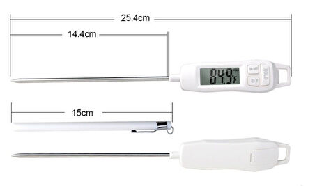 Medikalcim  TP400 Termometre Sıvı Gıda Et Su Yiyecek Sıcaklık Ölçer