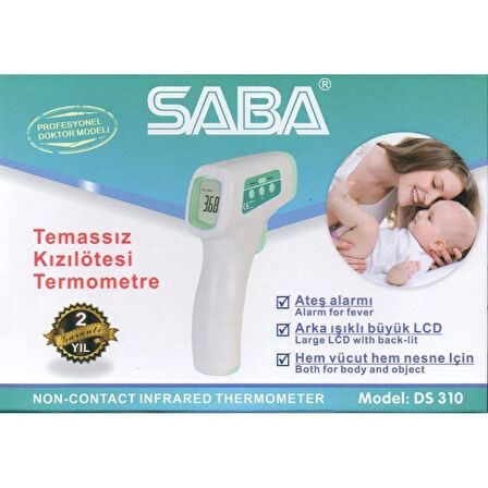 Medikalcim Saba Ds-310 Temassız Kızılöteli Ateş Ölçer İthal Termometre