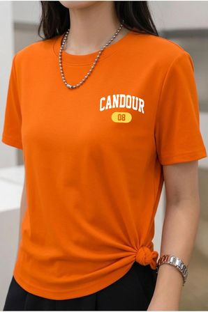 Unisex Candour 08 Baskılı Tasarım Tshirt