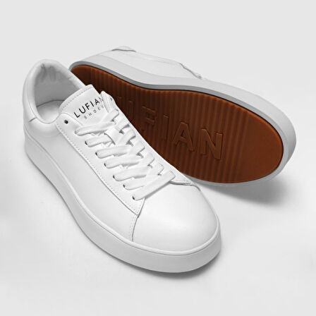 Lufıan Anton Beyaz Deri Erkek Spor Ayakkabı 111230254 