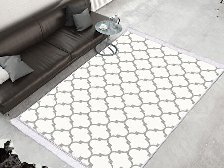 Dekoreko İnci Halı Dijital Saçaklı 1913 Desen 2