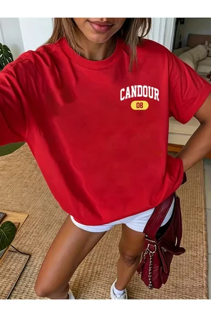 Unisex Candour 08 Baskılı Tasarım Tshirt