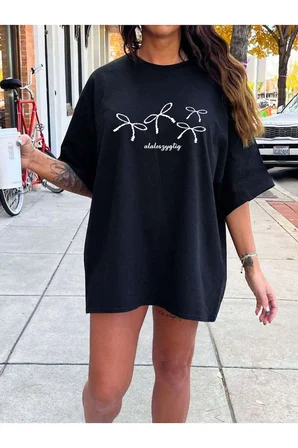Unisex Kurdele Baskılı Tasarım Tshirt