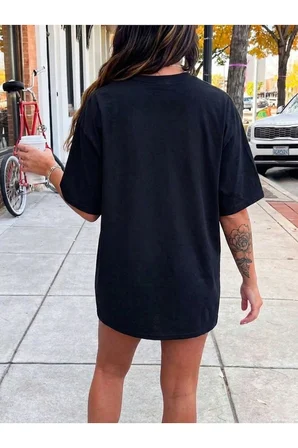 Unisex Kurdele Baskılı Tasarım Tshirt