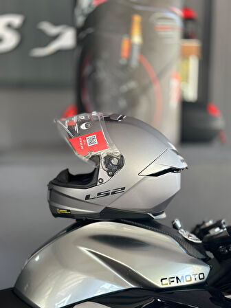 Ls2 Stream 2 Mat Tıtanıum Güneş Vizörlü Tam Kask XL