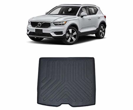 Rizline Volvo XC40 2018 Sonrası  3D Bagaj Havuzu Siyah