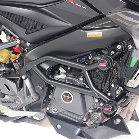 GP Kompozit Bajaj Pulsar NS 200 2022-2023 Uyumlu Motor Koruma Demiri Siyah