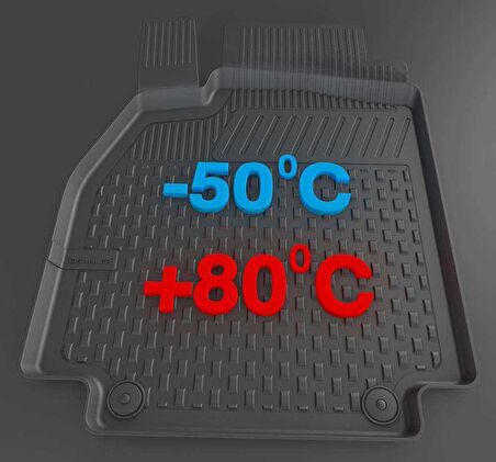 Sahler Ford Couirer 2014-2022  4.5D Havuzlu Paspas Siyah