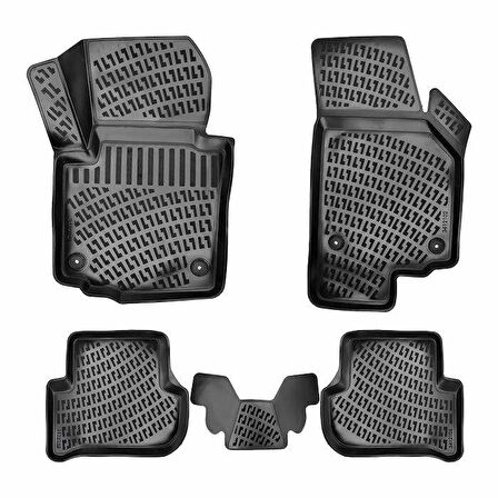 Rizline Skoda Yeti 2009 Sonrası  3D Havuzlu Paspas Siyah