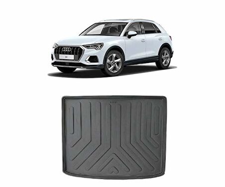Rizline Audi Q3 2018 Sonrası  3D Bagaj Havuzu Siyah