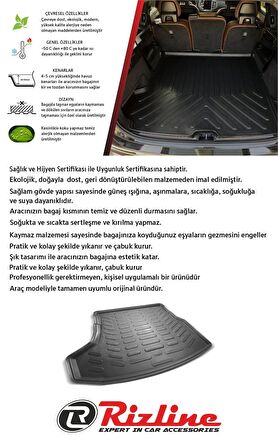 Rizline Dacia Duster 4x2 2023+ 3D Bagaj Havuzu
