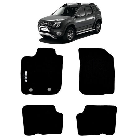 Rizline Dacia Duster 4x2 2009-2017 Halı Paspas Siyah