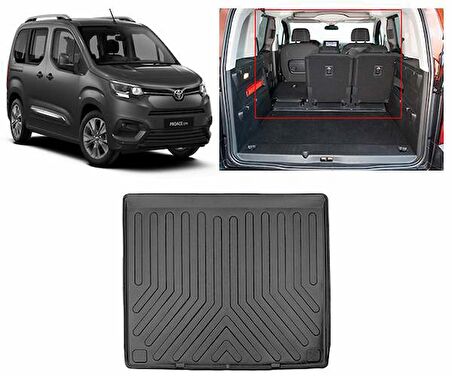 Rizline Toyota Proace City 2021 +Separatörsüz  3D Bagaj Havuzu