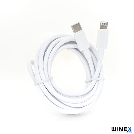 Global SX25P 3A 45W Type-C to Lightning Data ve Hızlı Şarj Kablosu 3’lü Paket 1, 2, 3 Metre Beyaz