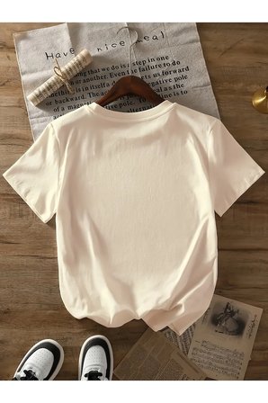Unisex Minnie Fiyonk Baskılı Tasarım Tshirt