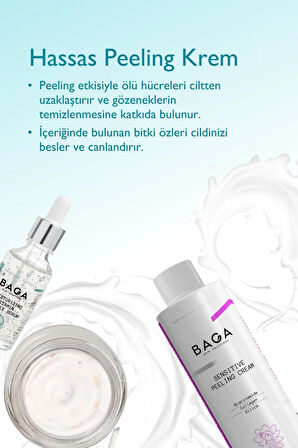 Baga Vitamin Kompleks Krem & Vitamin Kompleks Serum & Hassas Peeling Krem 3'lü Set