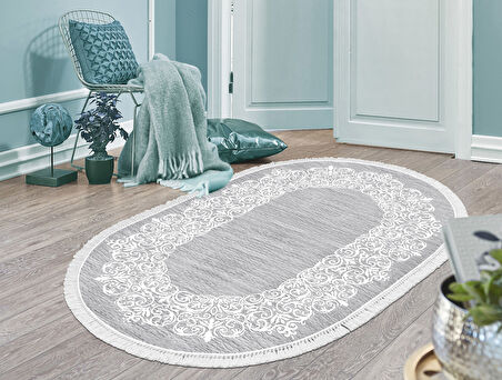 Dekoreko İnci Halı Dijital Saçaklı 1811