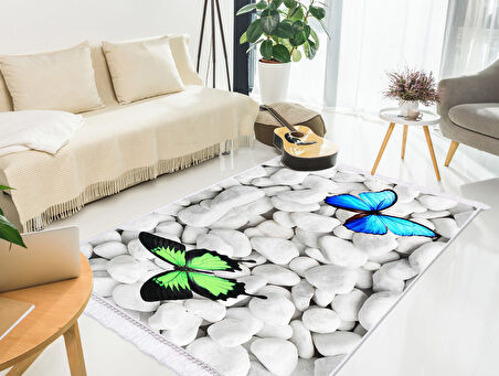 Dekoreko İpek Halı Dijital Saçaklı 1911 Desen 1