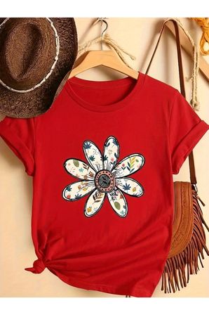 Unisex D54/DFESENPAPATYA/ONUST Baskılı Tasarım Tshirt
