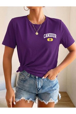 Unisex Candour 08 Baskılı Tasarım Tshirt