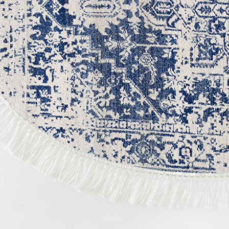 Dekoreko İnci Halı Dijital Saçaklı Oval 2069 Desen 1