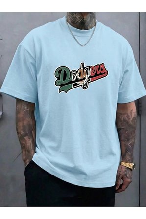 Erkek Dodgers Baskılı Tasarım Tshirt