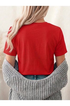 Unisex Ekose Desenli Çiçek Baskılı Tasarım Tshirt