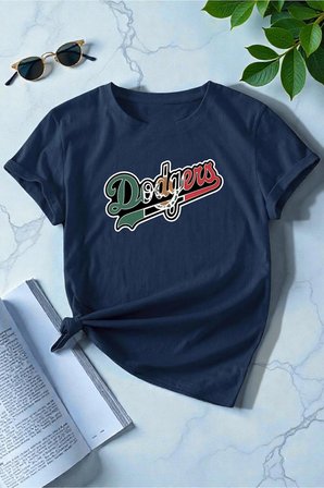 Erkek Dodgers Baskılı Tasarım Tshirt