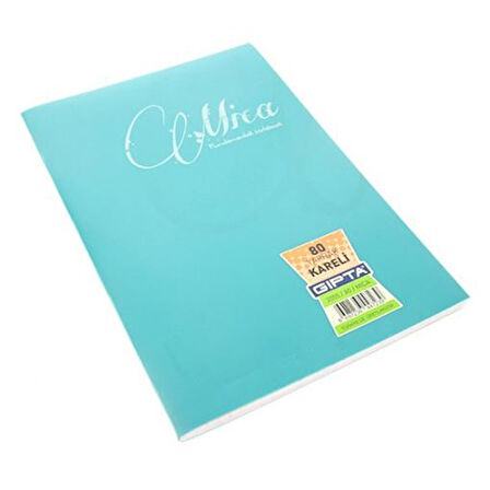 Gıpta Mica 80 Yaprak Pp A4 Kareli Defter - 2 adet