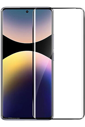 Xiaomi Redmi Note 14 Pro 5G Ekran Koruyucu Nano Tam Kapatan İnce Esnek Polymer Siyah