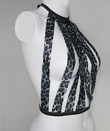 ASM0257 Kadın Lepoar Lisa Kafes Büstier