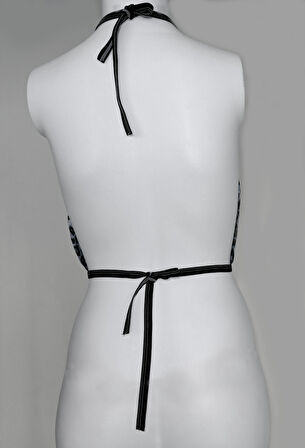 ASM0257 Kadın Lepoar Lisa Kafes Büstier