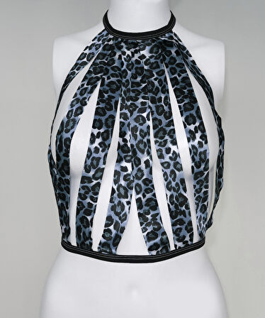ASM0257 Kadın Lepoar Lisa Kafes Büstier