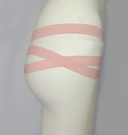 ASM0258 Kadın Yavruazı Kafes  Örgülü Tanga Külot