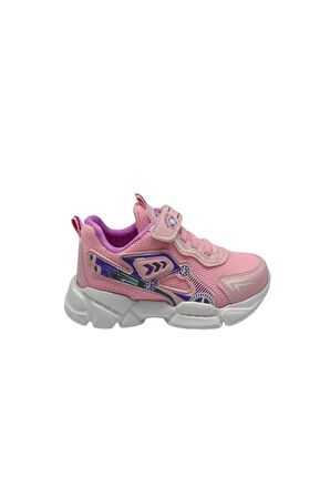 Anatomik Tabanlı Pembe Kız Çocuk Spor Ayakkabısı