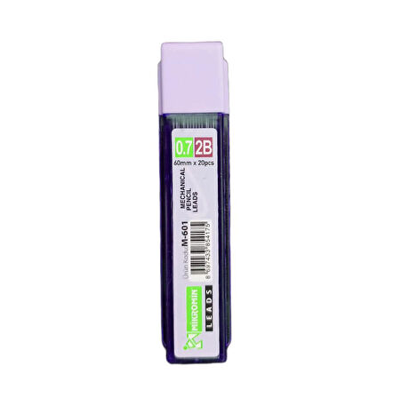 Mikro M-601 2B 60 mm 0.7 Kalem Ucu 1 Tüp Pastel Renkler