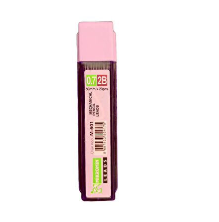 Mikro M-601 2B 60 mm 0.7 Kalem Ucu 1 Tüp Pastel Renkler