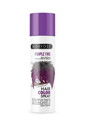 Morfose 24 Saate Kadar Etkili Renkli Saç Spreyi Mor Purple Fire 150 Ml