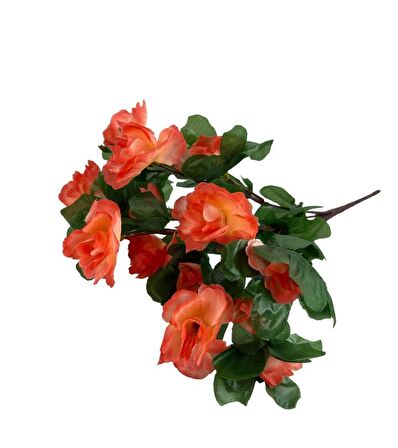 Yapay Çiçek Somon Açelya Demeti 7 Dallı 33*20cm