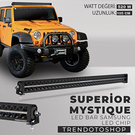 Superior Mystique 105 cm 520W Amber-Beyaz Angel Off Road Led Bar