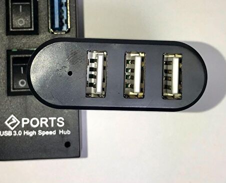 3 port hub usb 2.0 ÇOĞALTICI ÇOKLAYICI 180 DİRSEKDİŞİ ÇOKLAMA SWITCH