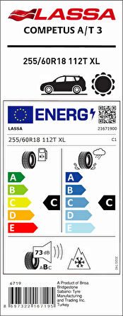 255-60R18-4X4 112T XL COMPETUS A/T 3