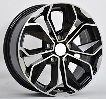 BK-5296 6.5*15 4*100 ET35 60.1 BLACK MACHINED XL