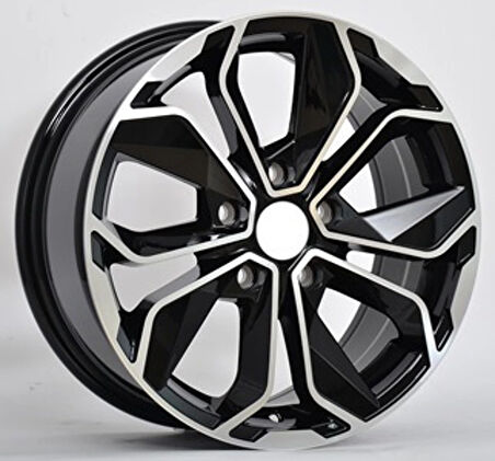 BK-5296 6.5*15 4*100 ET35 60.1 BLACK MACHINED XL