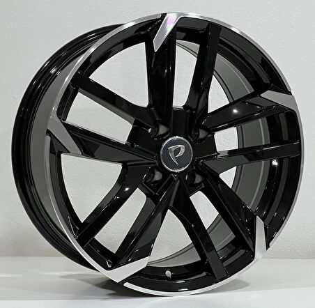 BK-5788 7.5*17 4*108 ET28 65.1 BLACK MACHINED XL