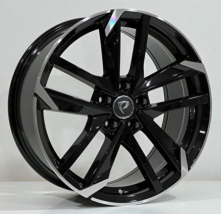 BK-5788 8*18 5*108 ET40 65.1 BLACK MACHINED XL