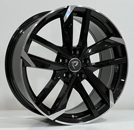 BK-5788 8*18 5*108 ET40 65.1 BLACK MACHINED XL